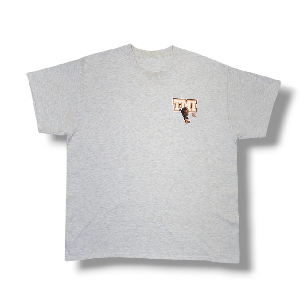Texas Military Institute Gray Heathered Crew Neck T-Shirt Men's Size‎ M